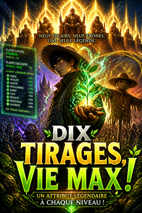 Dix tirages, vie max ! Un attribut légendaire à chaque niveau !