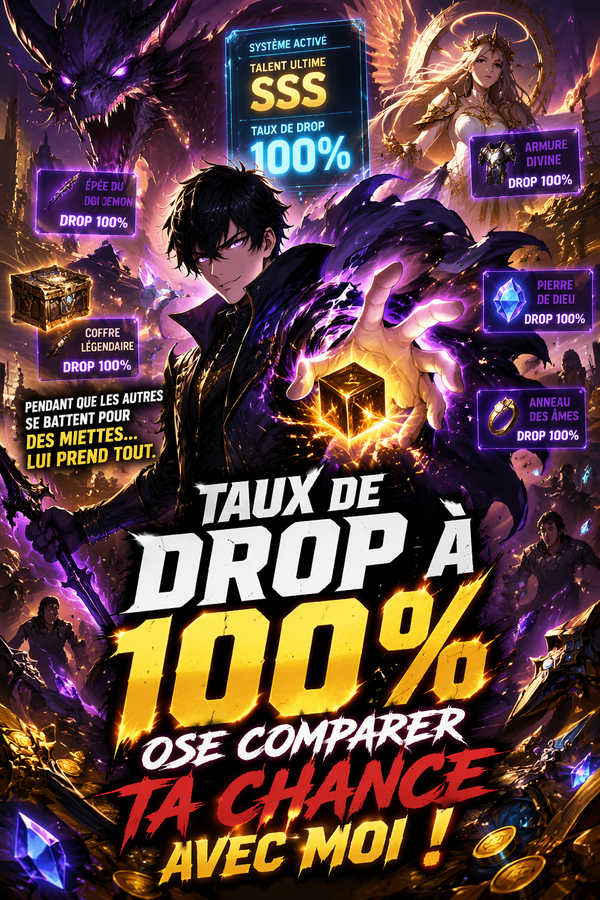 Taux de Drop à 100 % : Ose Comparer ta Chance avec Moi !