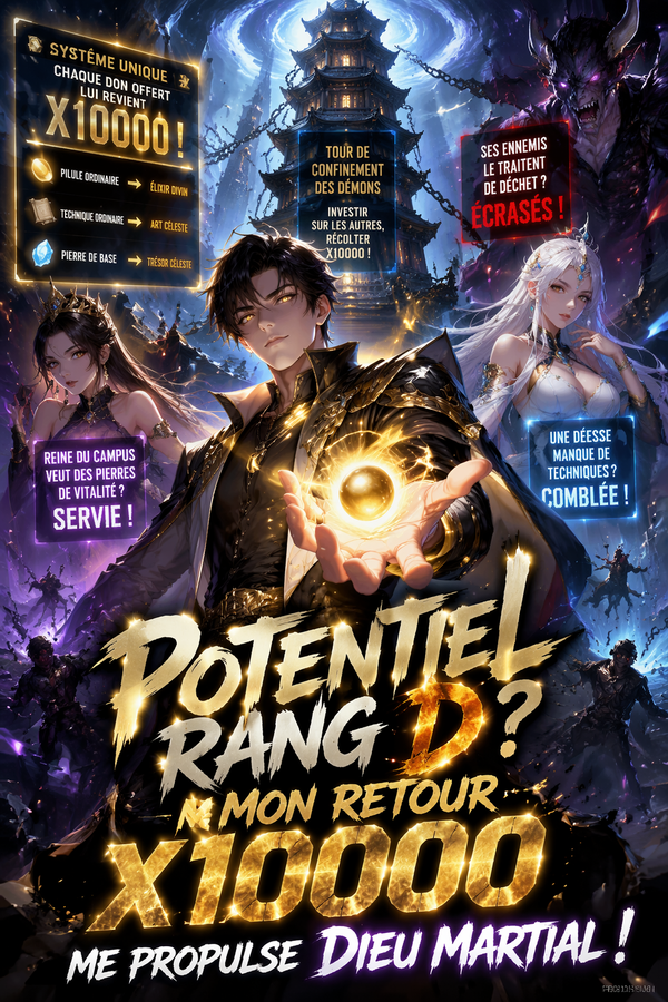 Potentiel rang D ? Mon retour x10000 me propulse Dieu Martial !